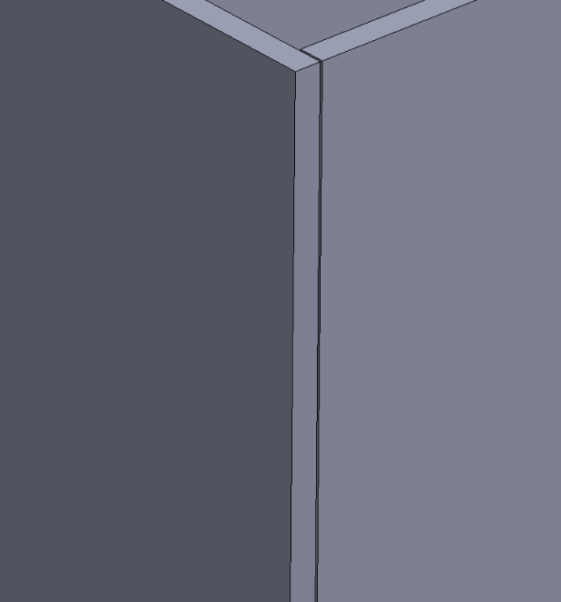 closed corner weld joint